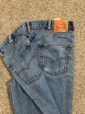 Levi's Light Blue Relaxed Straight Jeans